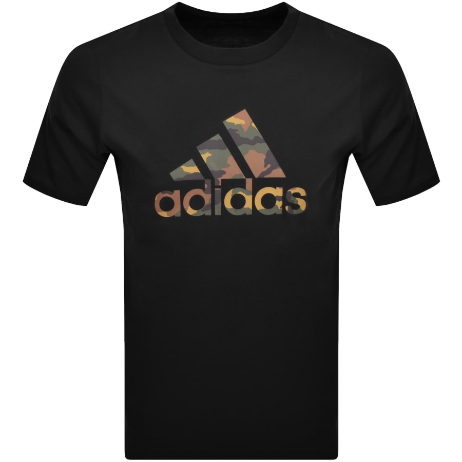 adidas Sportswear Camo Logo T Shirt Black